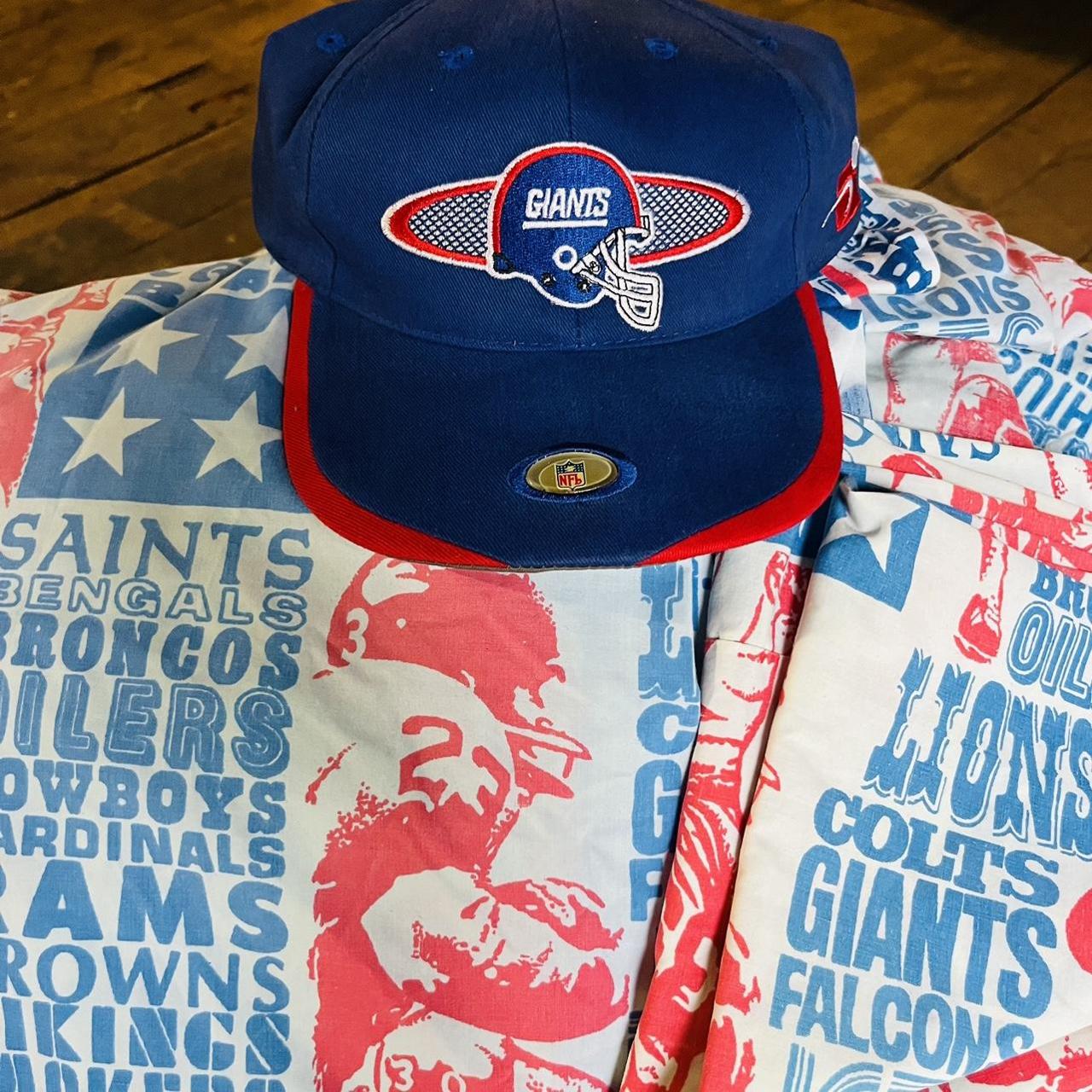 Vintage New York Giants Snapback Hat Logo Athletic - Depop