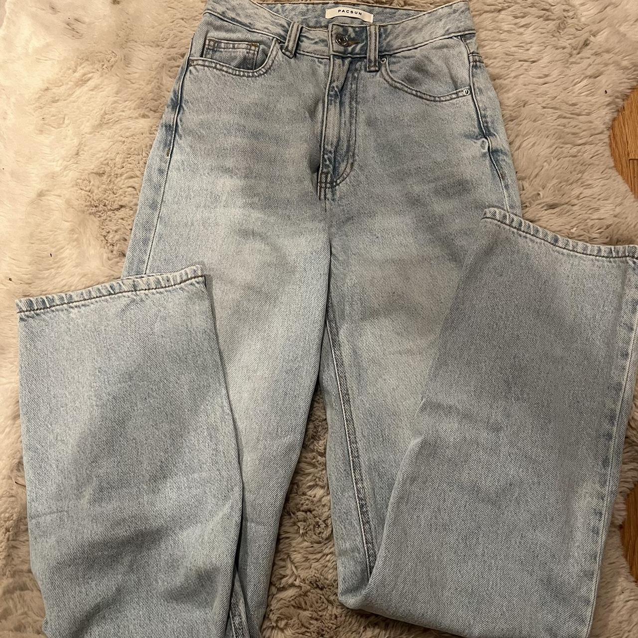 pacsun light wash jeans size 23 - Depop