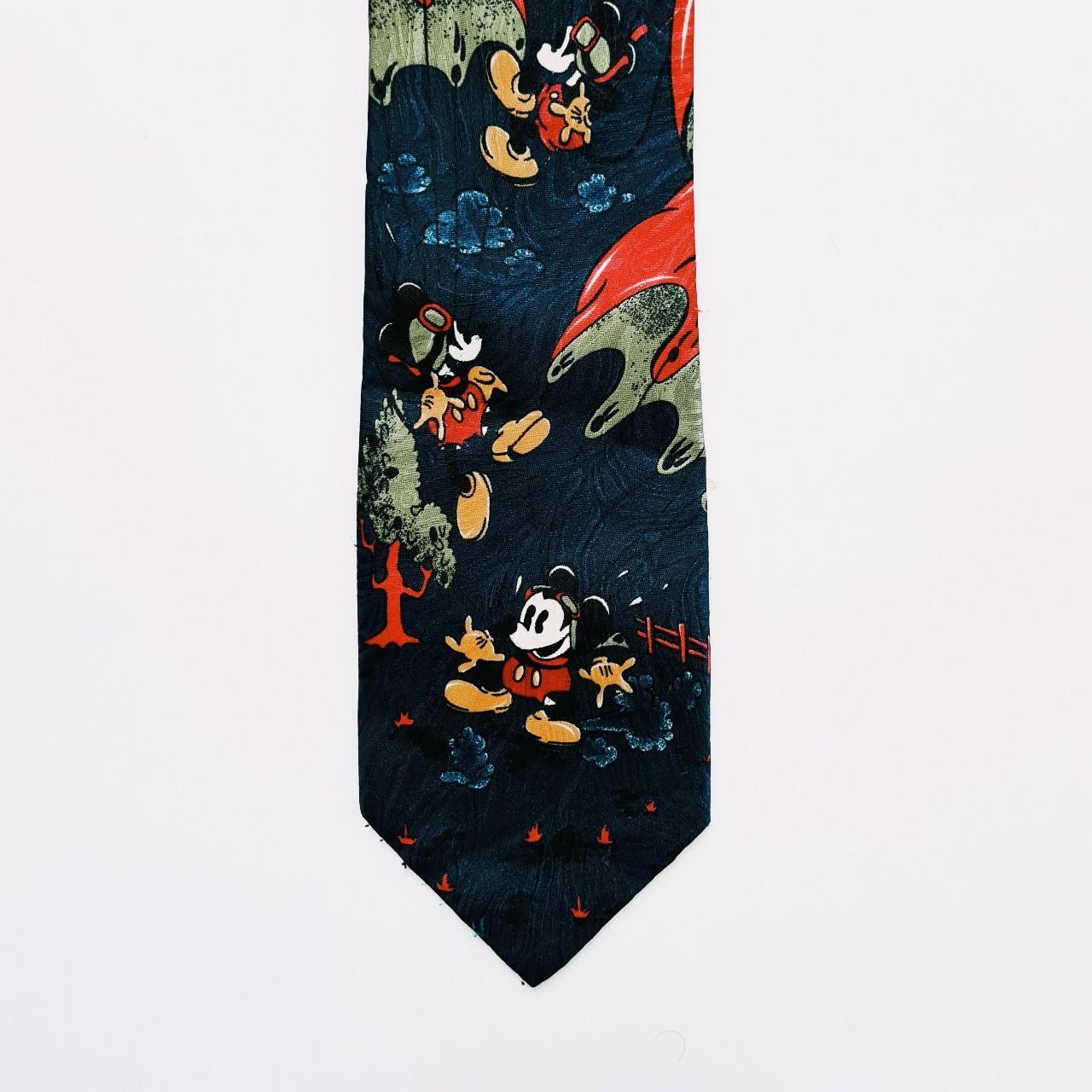 vintage deadstock y2k Disney tie / neck tie Mickey... - Depop