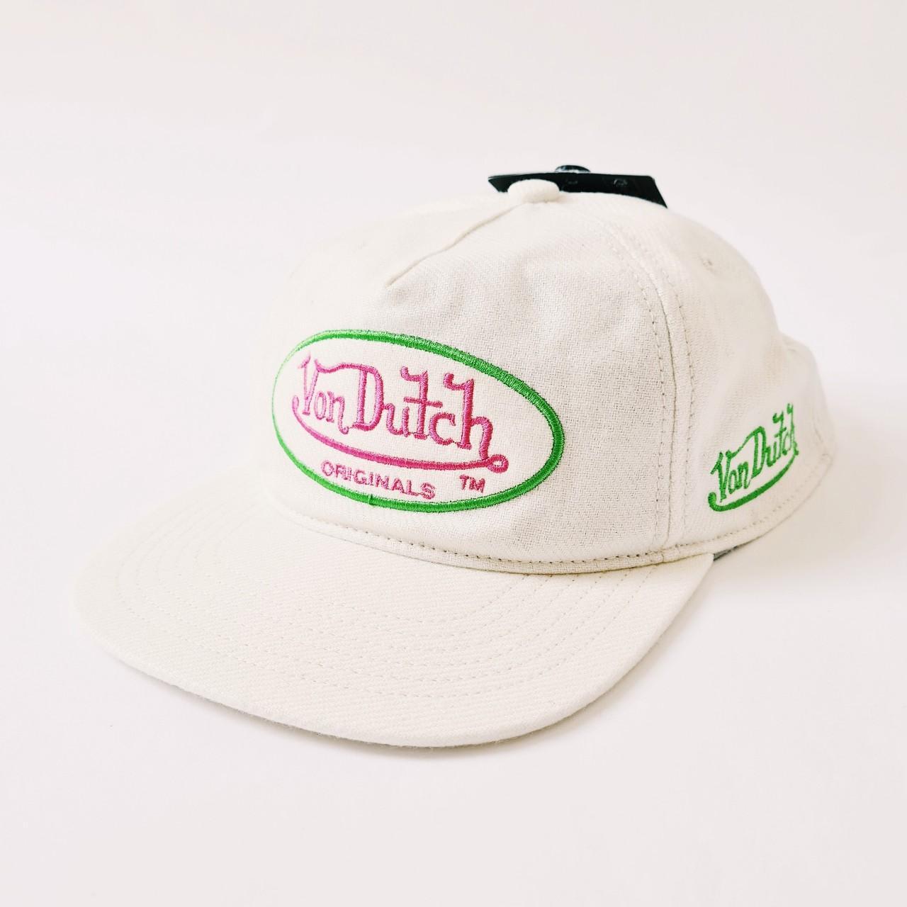 Von Dutch trucker hat Black, white and gold Brand - Depop