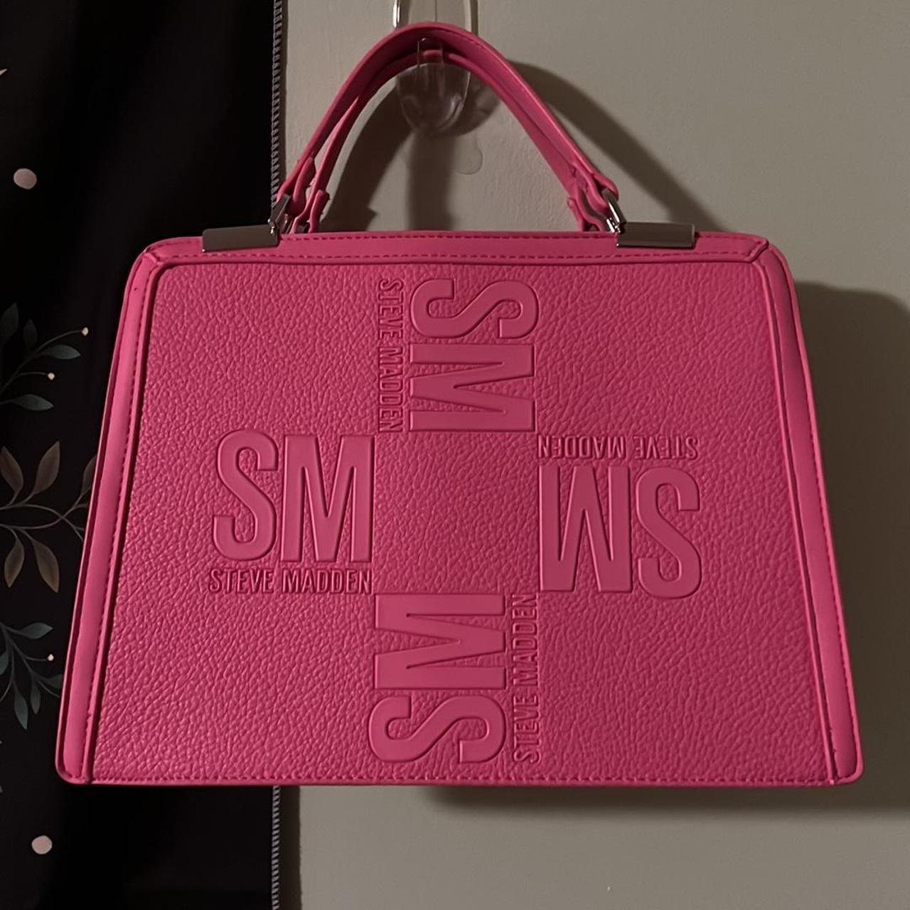 Steve Madden Pink Embossed Crossbody Handbag