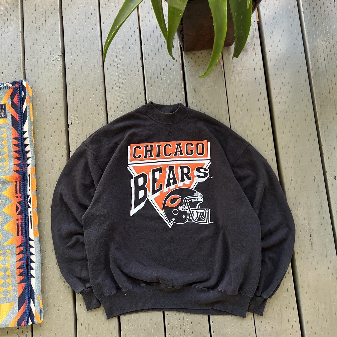 Vintage Chicago Football Bears Hoodie L - Depop