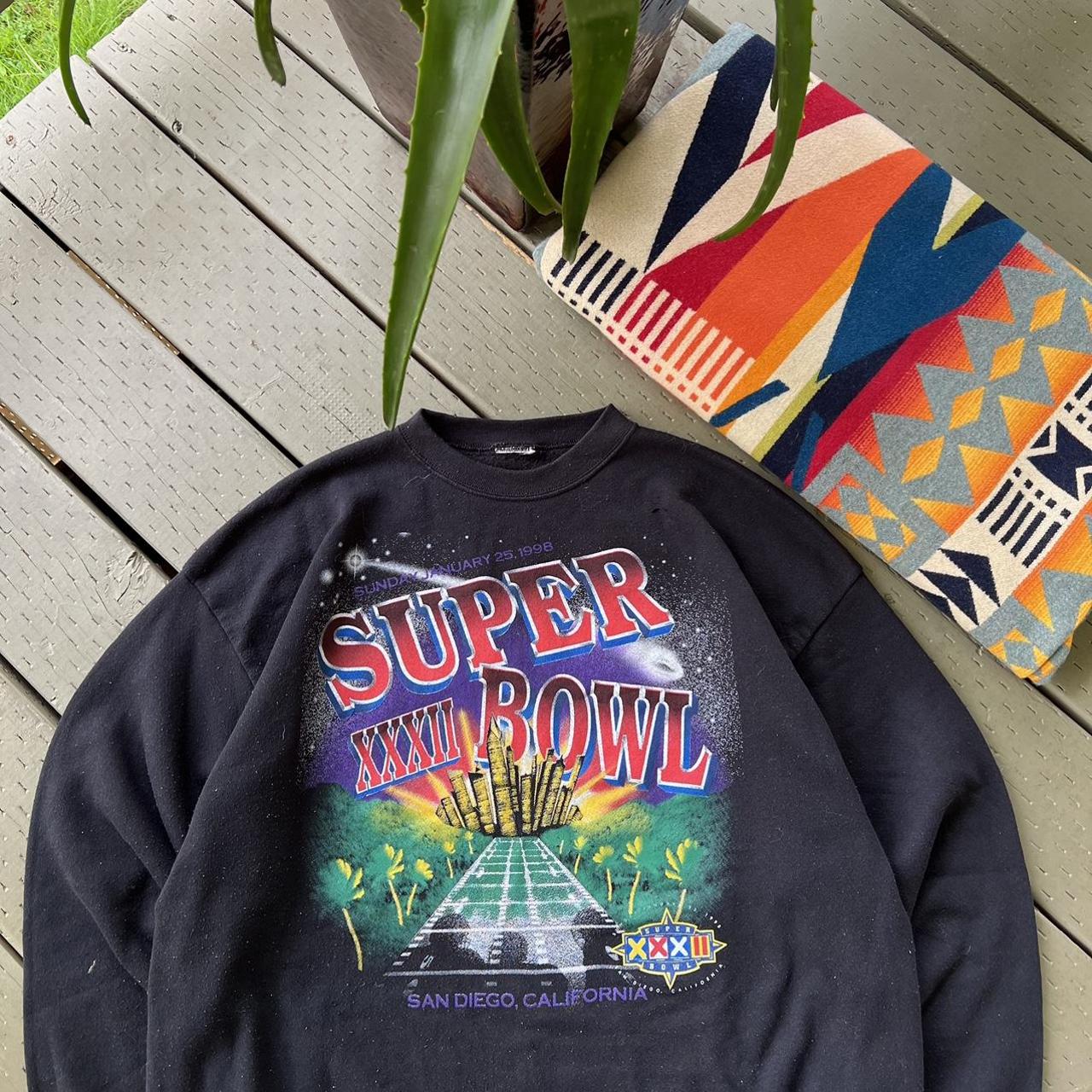 Vintage 1995 Super Bowl Sweatshirt. San Diego - Depop