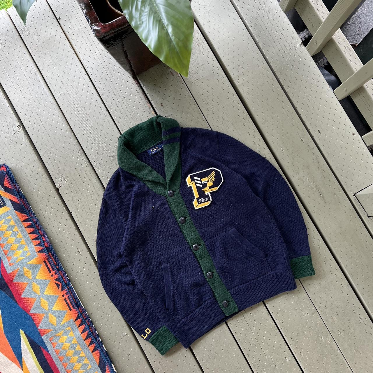 トップス Polo ralph lauren 92 P WING CARDIGAN P-Wing Cotton Cardigan