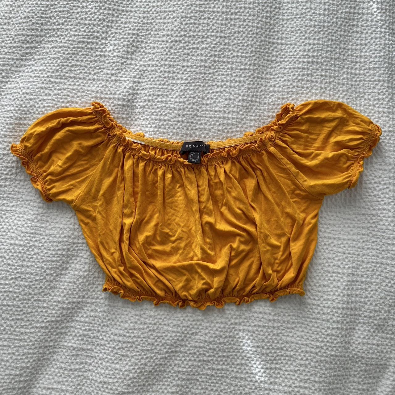 Primark yellow best sale crop top