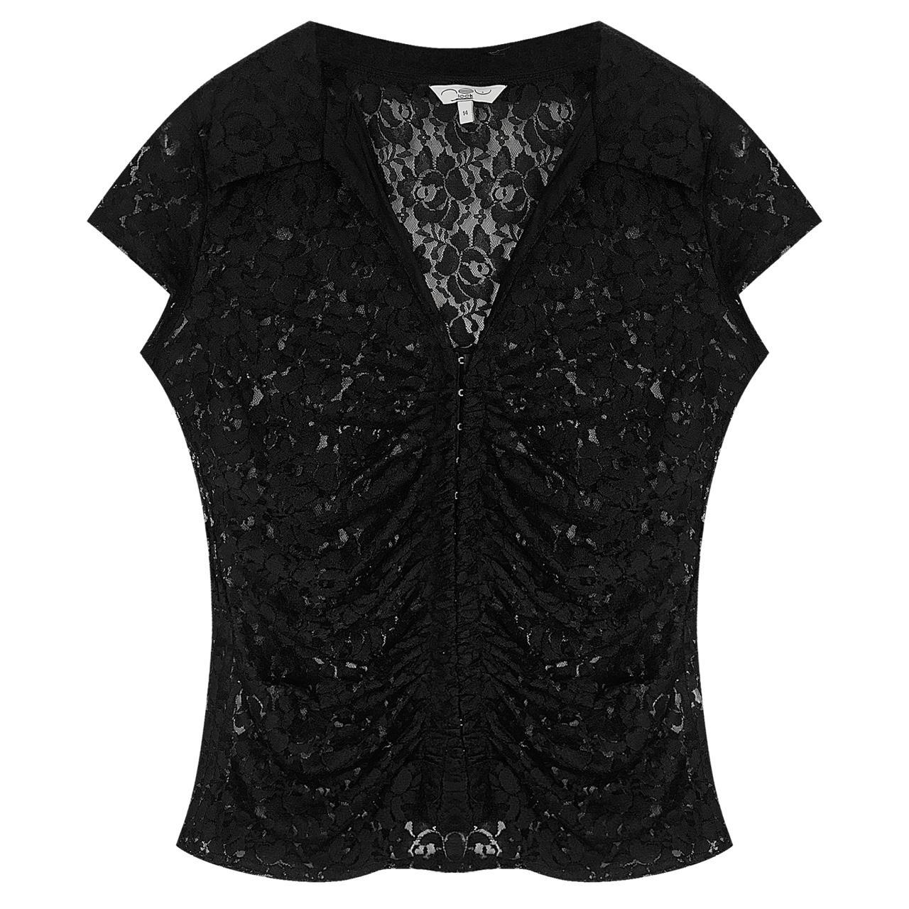 New Look Women's Black Blouse Depop