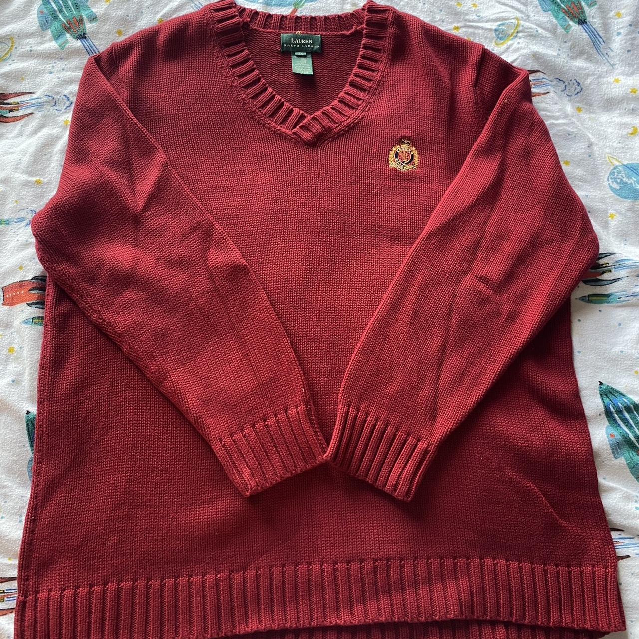 Polo Ralph Lauren Men's Red Jumper | Depop