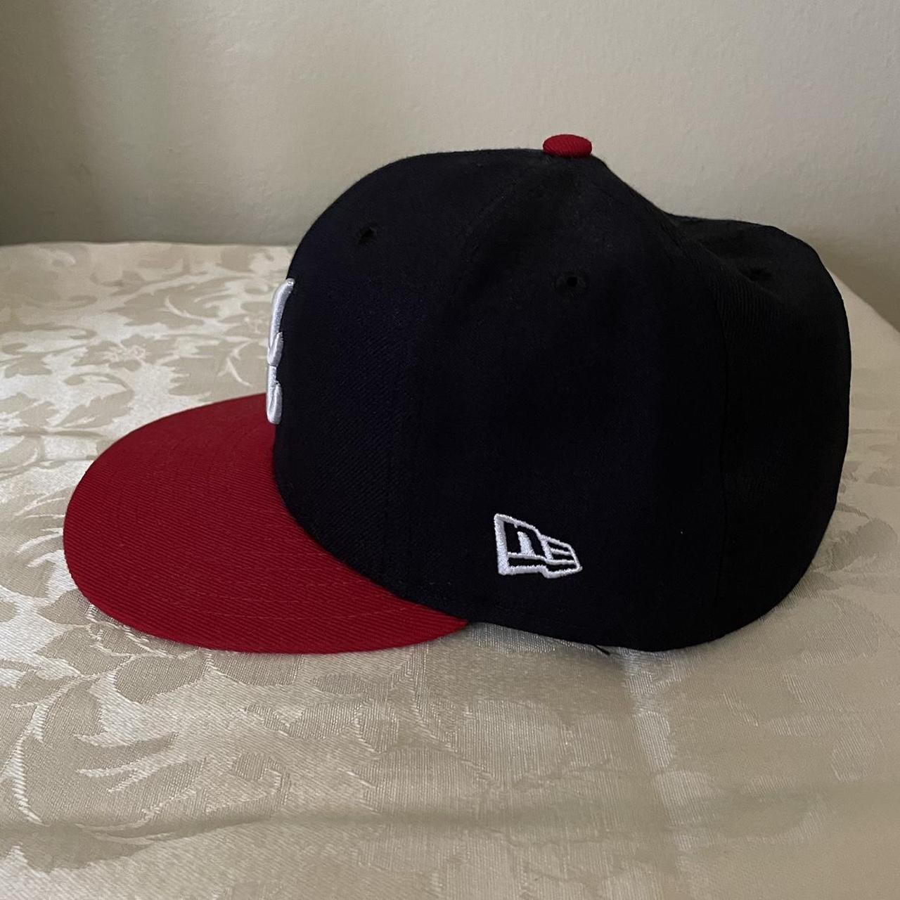 New Era Atlanta Braves Fitted Hat Size 7 3/8 or 58.7cm - Depop