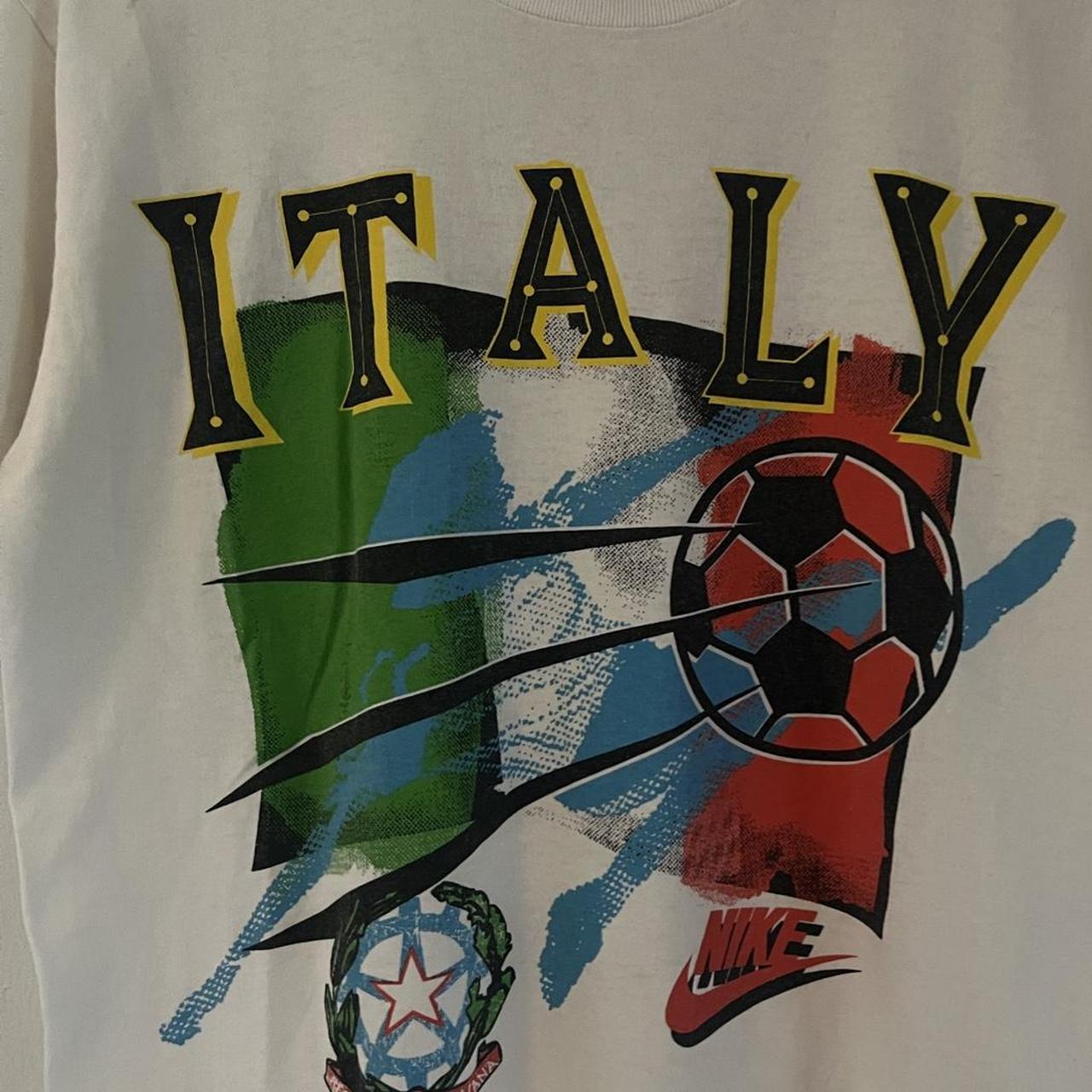 Italia 90 T Shirt Logo Football World Cup Soccer Italy 1990