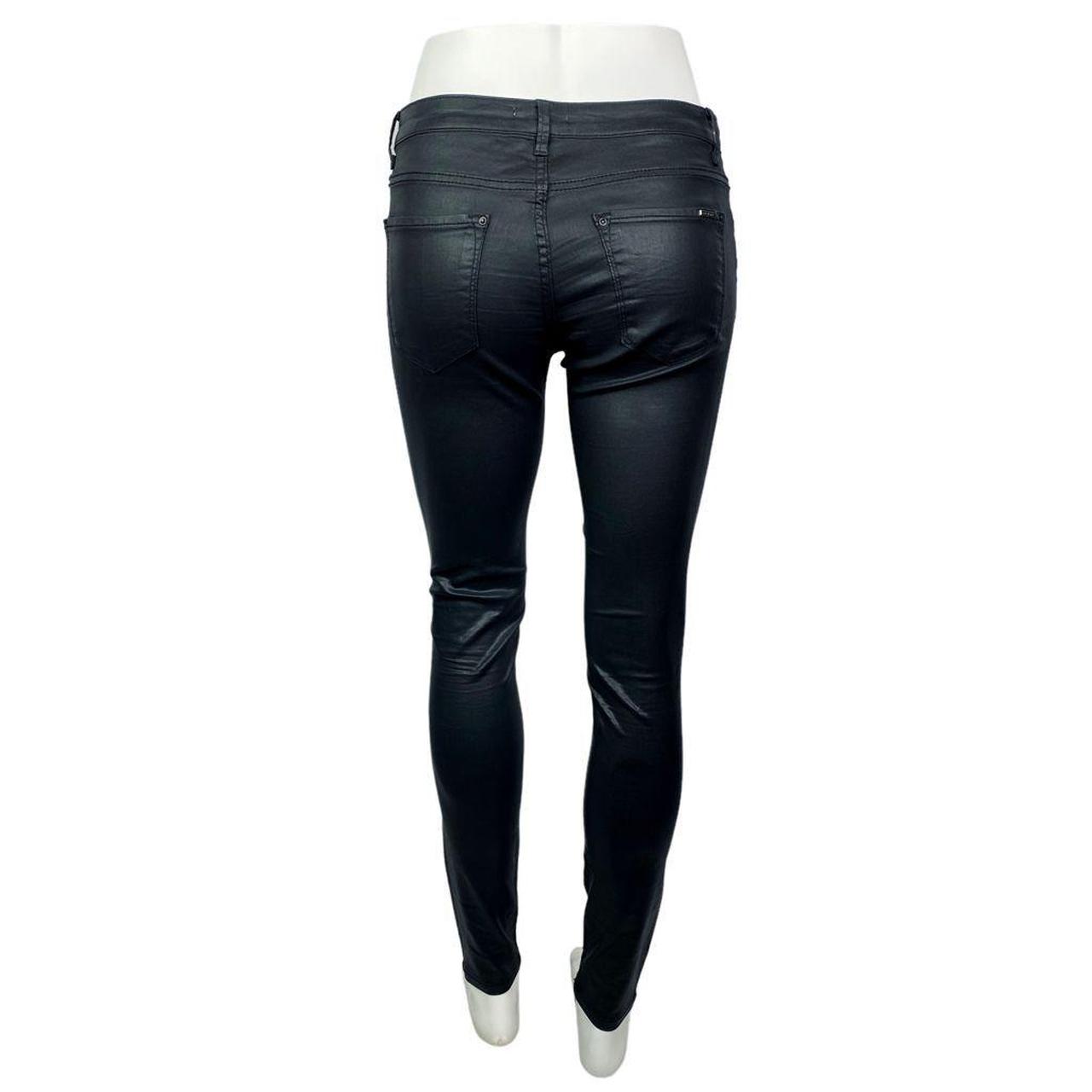 Plus Size Navy Blue Coated Skinny Stretch AVA Jeans Yours, 43% OFF