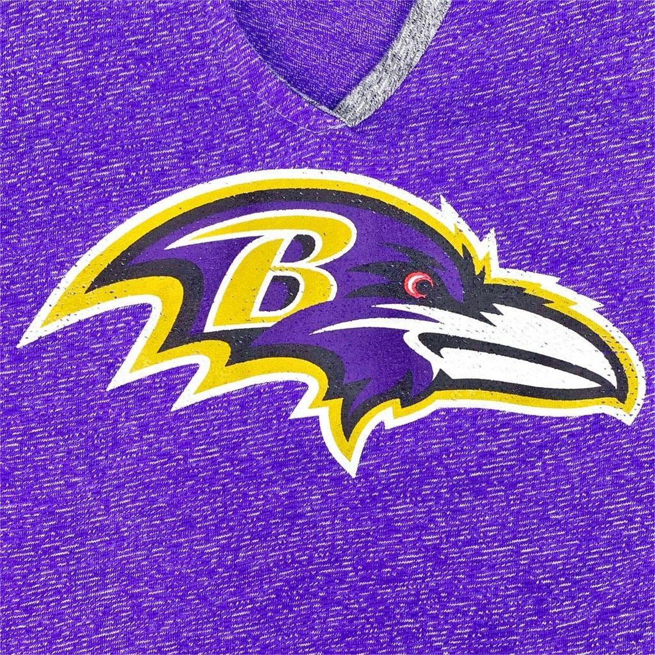 Baltimore Ravens Shirt Adult Small Patch Football NFL Majestic Purple  Maryland