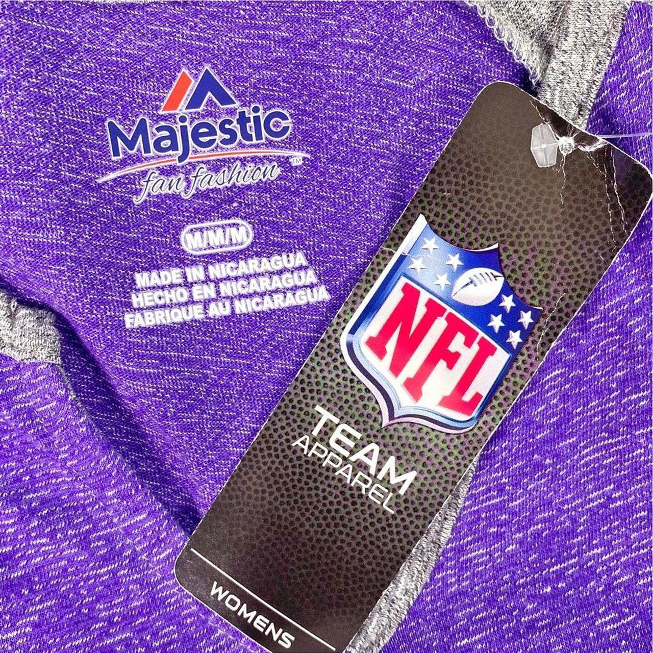 Majestic, Tops, Baltimore Ravens Purple Tshirt Nfl Football Majestic Fan  Fashion Plus Size