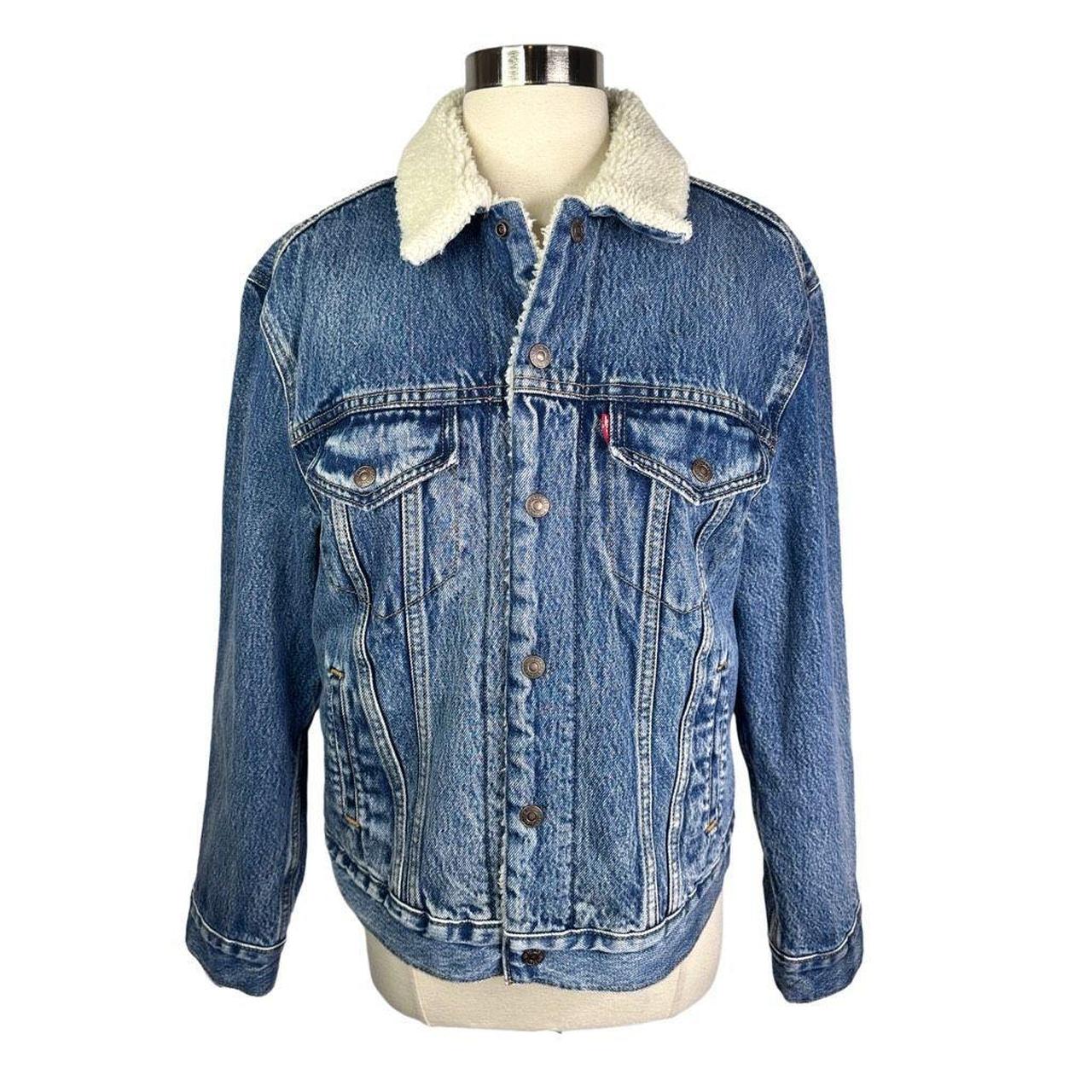 Levi's ex bf sherpa hotsell trucker jacket