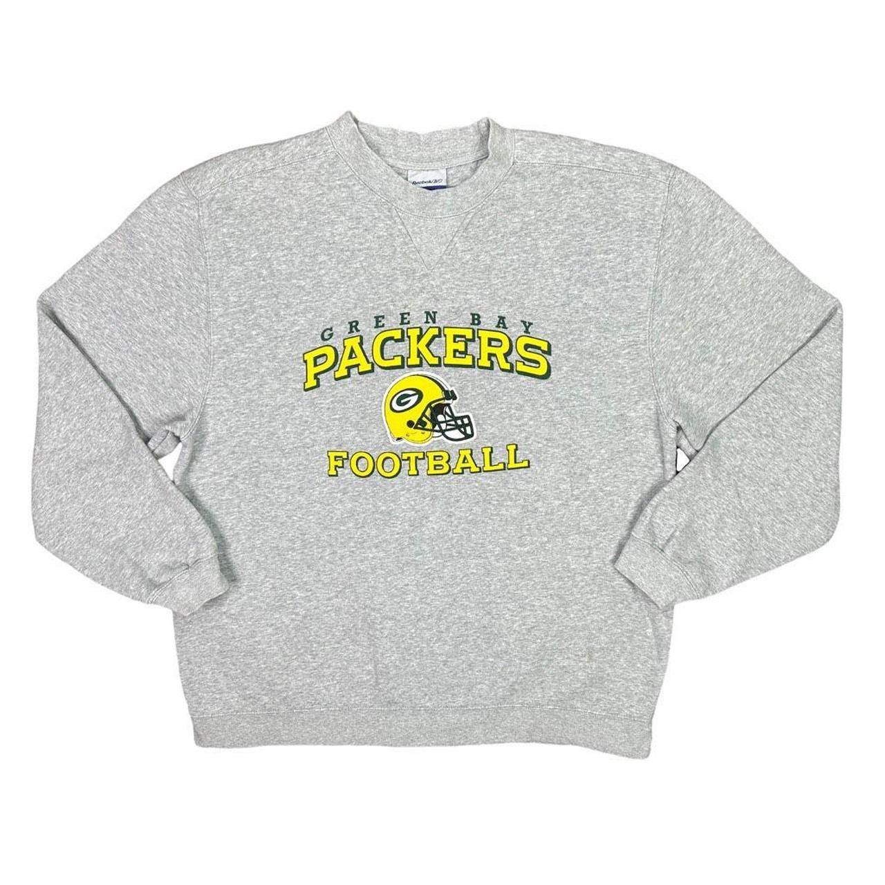 Green Bay Packers Sweatshirt Large Pullover NFL Reebok Large Men Team  Apparel