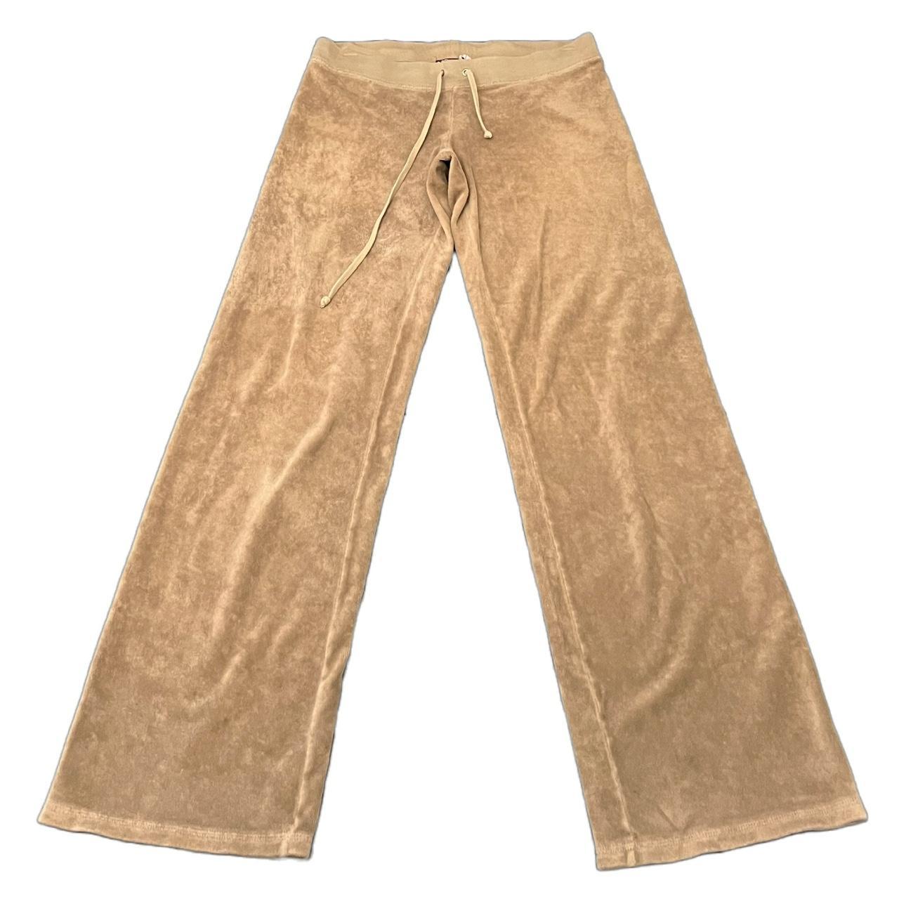 vintage y2k tan low rise juicy terrycloth track... Depop