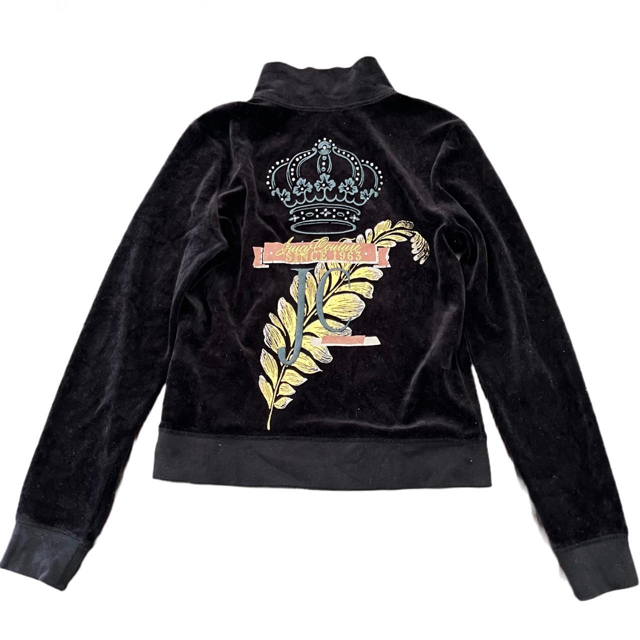 Y2K Juicy Couture Velour Crown Jacket Size Large 2024