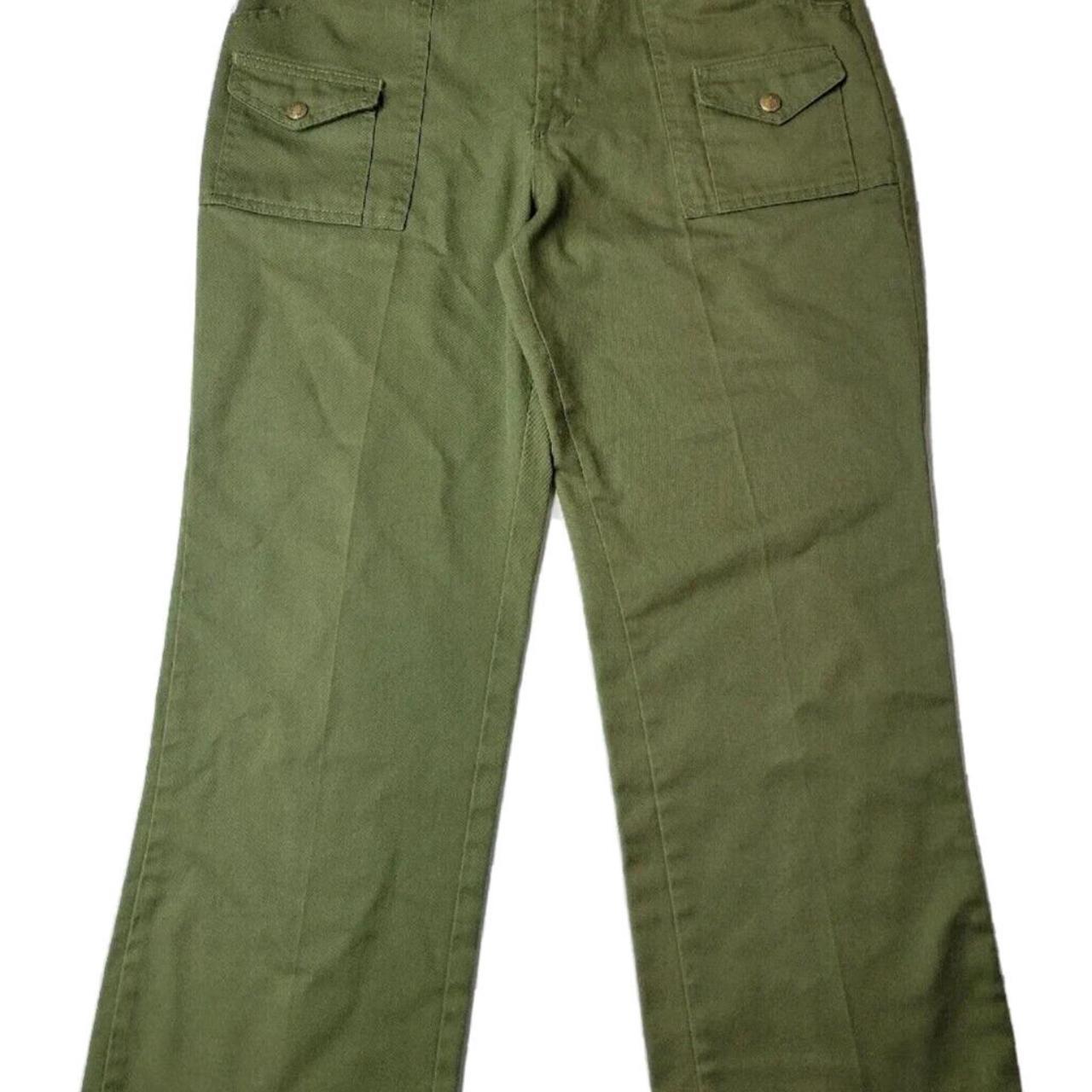 Boy Scouts Vintage 80s USA Green Cargo Hiking Pants... - Depop