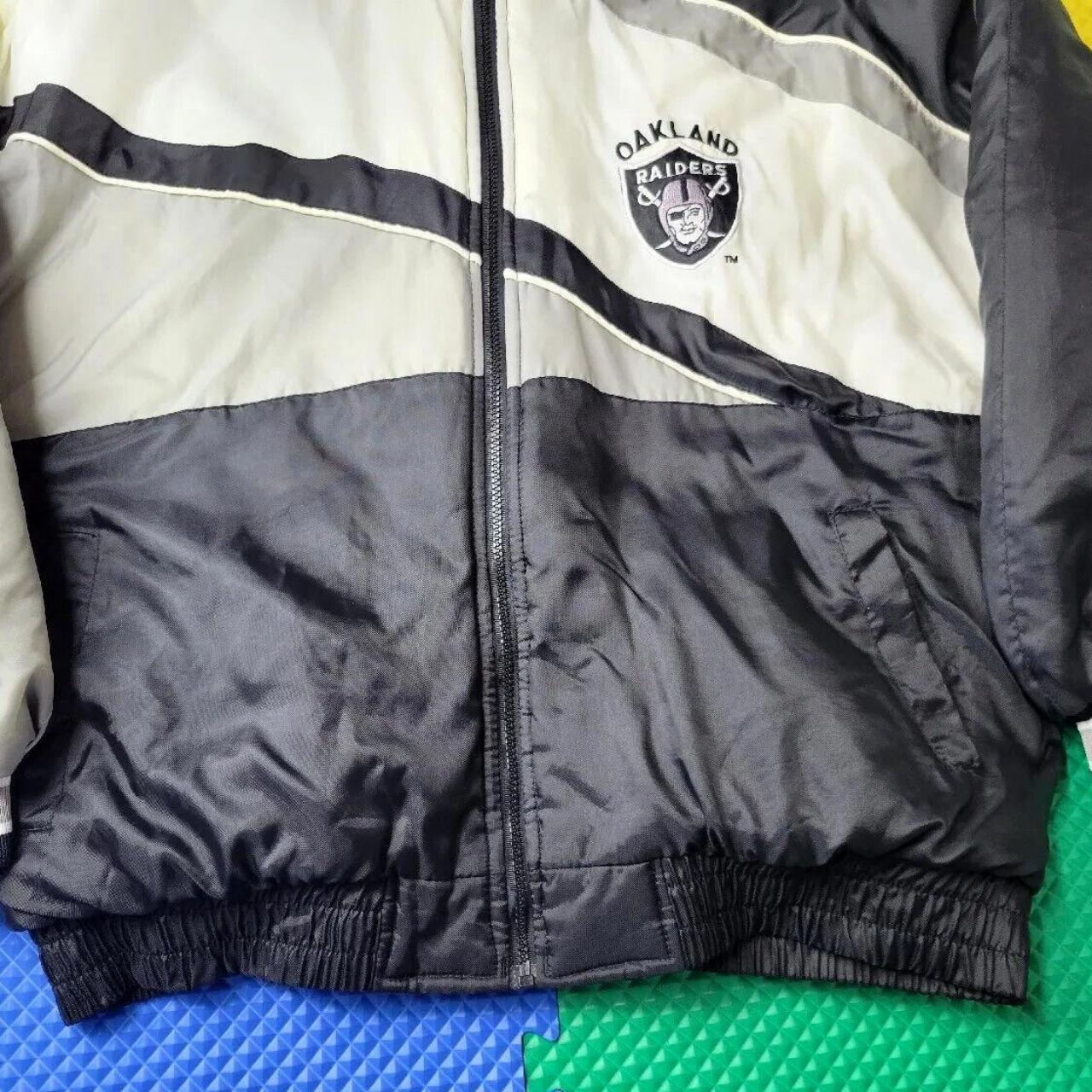 Vintage Reebok Oakland Raiders Puffer Jacket *may - Depop