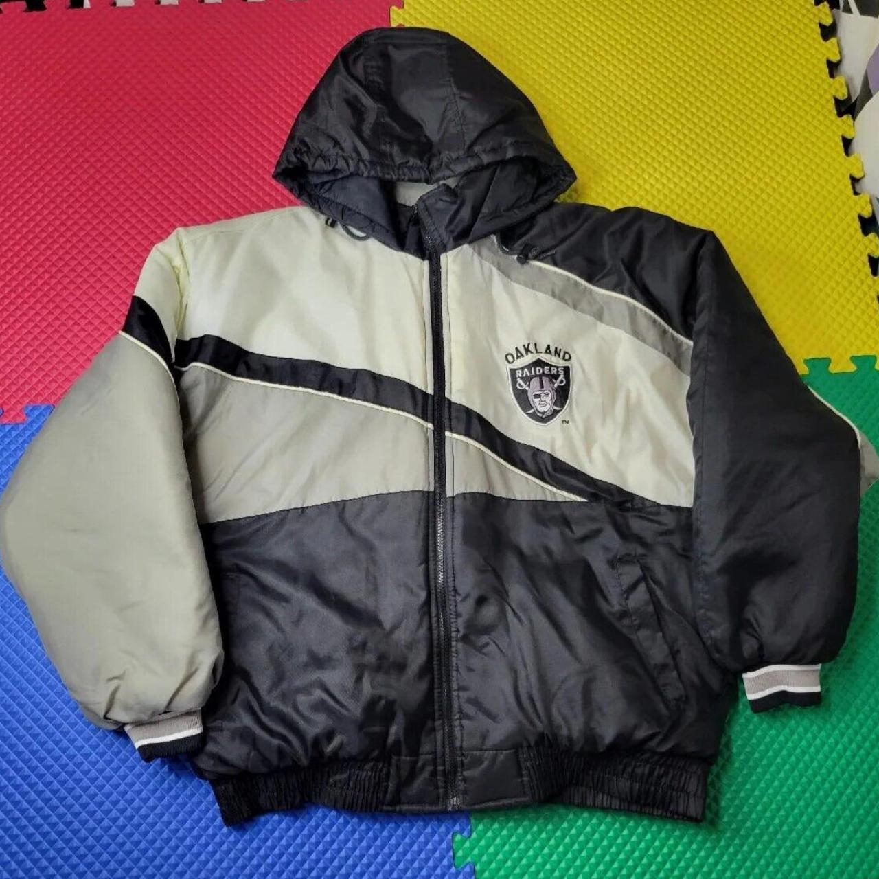 Vintage Reebok Oakland Raiders Puffer Jacket *may - Depop