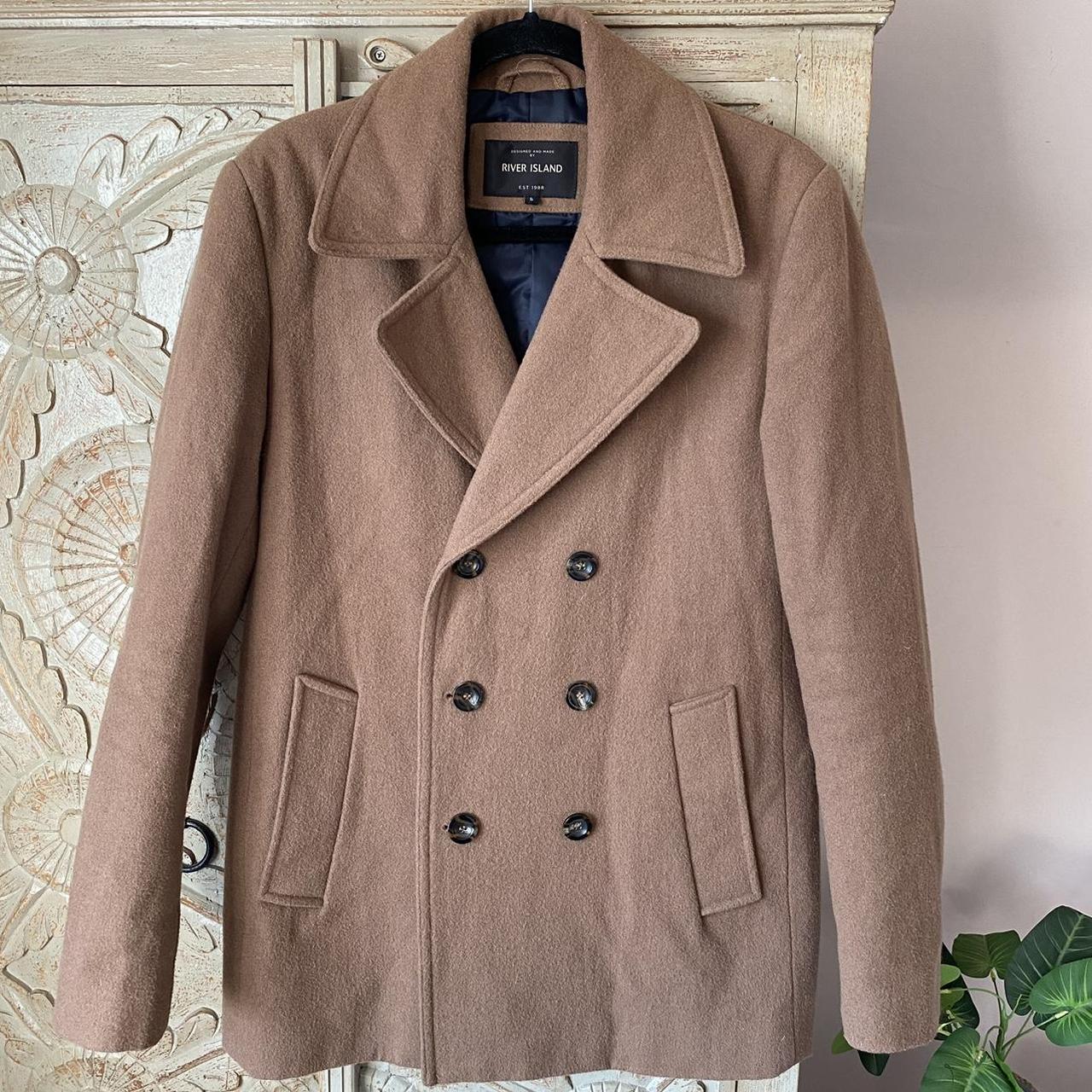 Mens overcoat river on sale island