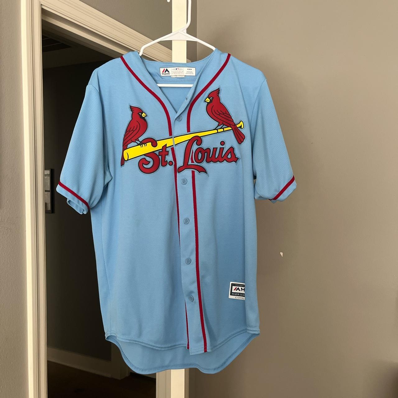 Baby Blue Cardinals Jersey (Majestic) - Depop