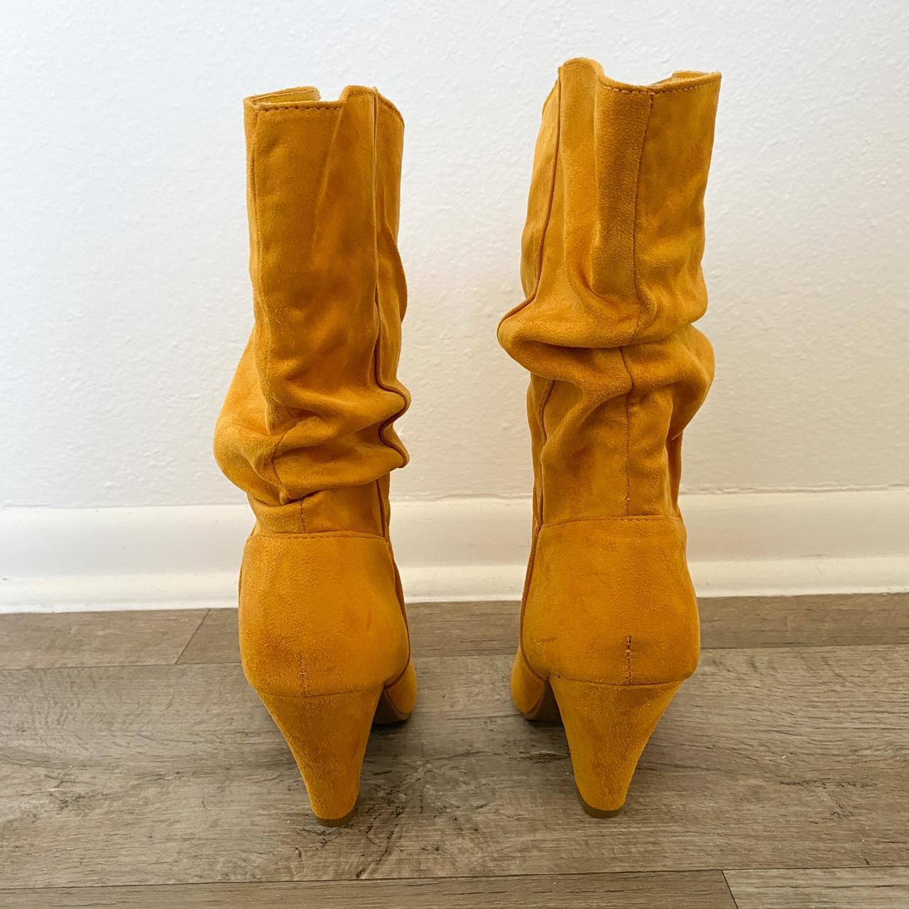mustard yellow boots