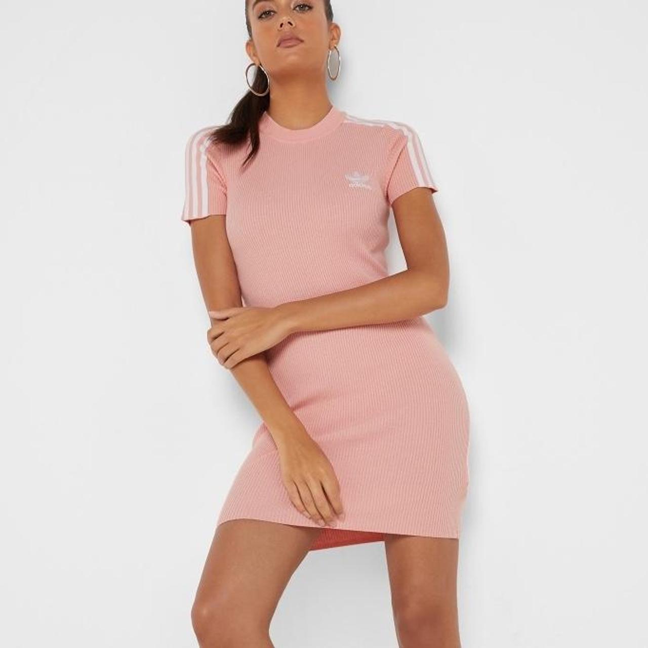 ☆Adidas☆Originals Ribbed Mini Dress Pink adidas Originals Women's Ribbed Mini Dress