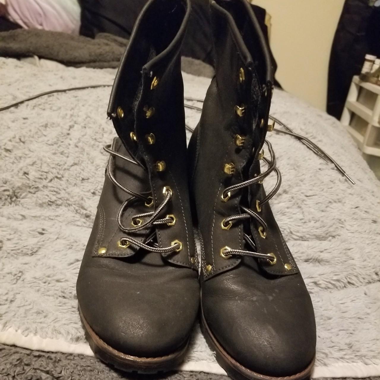 Rock & candy lace up boots Super cute casual black... - Depop