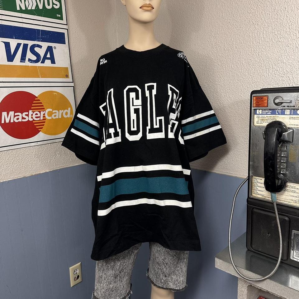 Philadelphia Eagles NFL Vintage 90's AJD Spell Out - Depop