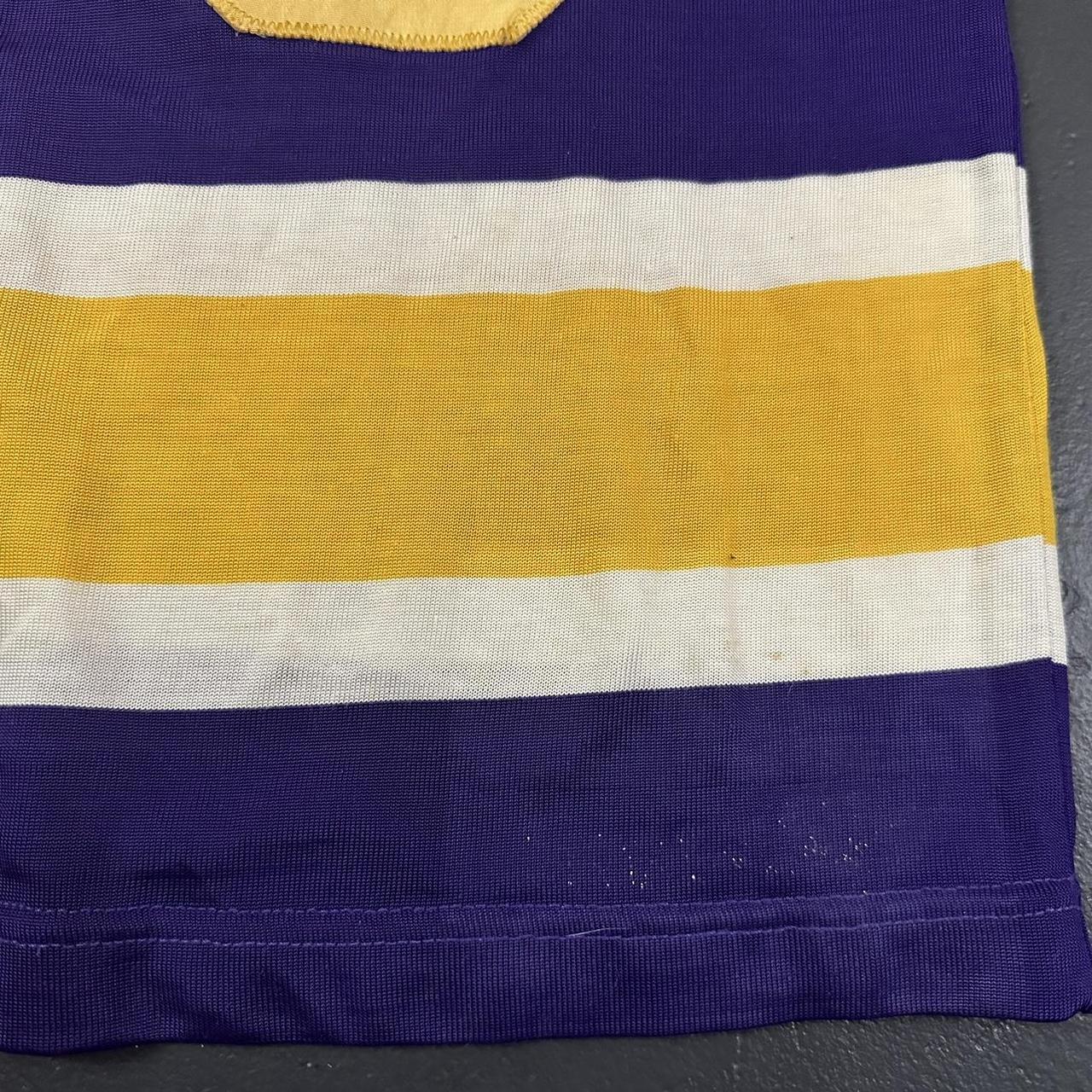 Vintage NHL LA Kings Hoodie Purple Small Polyester - Depop