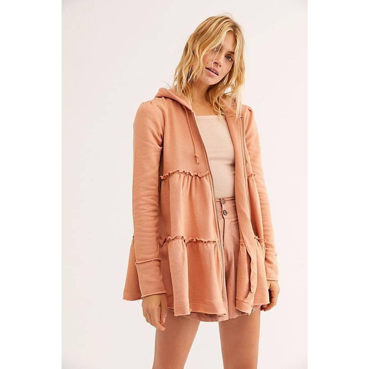 Free people tiered discount trapeze zip up