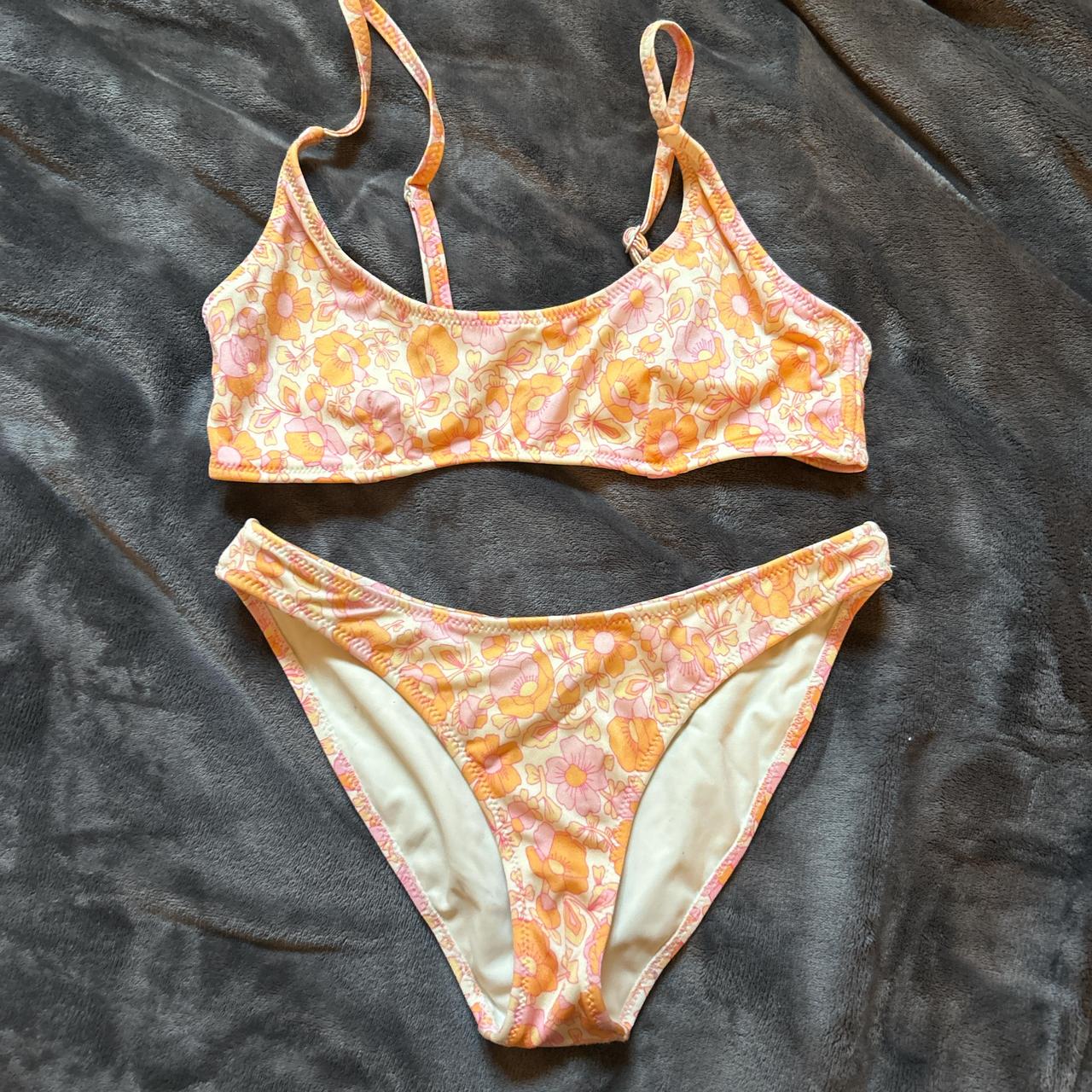 Triangl bikini marina sparkle top - xs bottoms - - Depop
