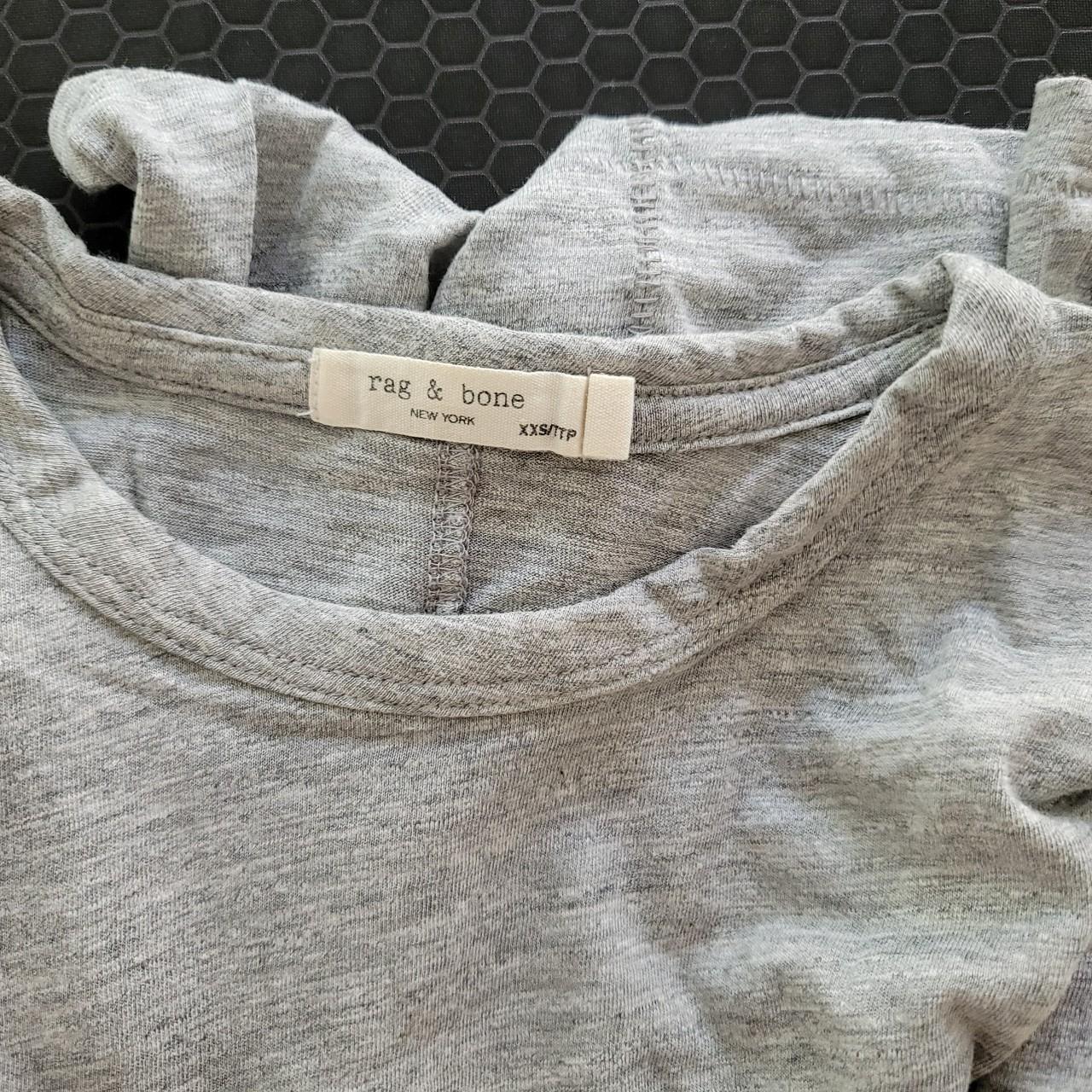 Rag & Bone Women's Grey T-shirt | Depop