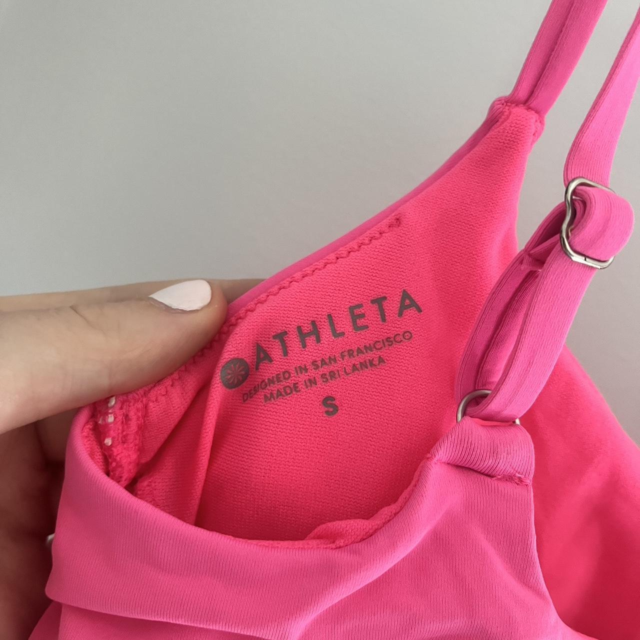 Athleta Women's Pink Bikiniandtankinitops Depop