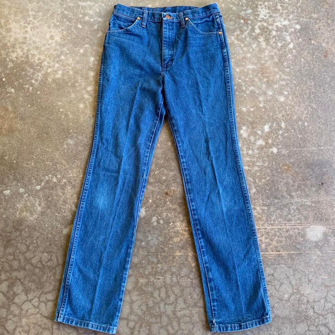 Vintage Wrangler Cowboy Cut Slim Fit Work Jeans -... - Depop