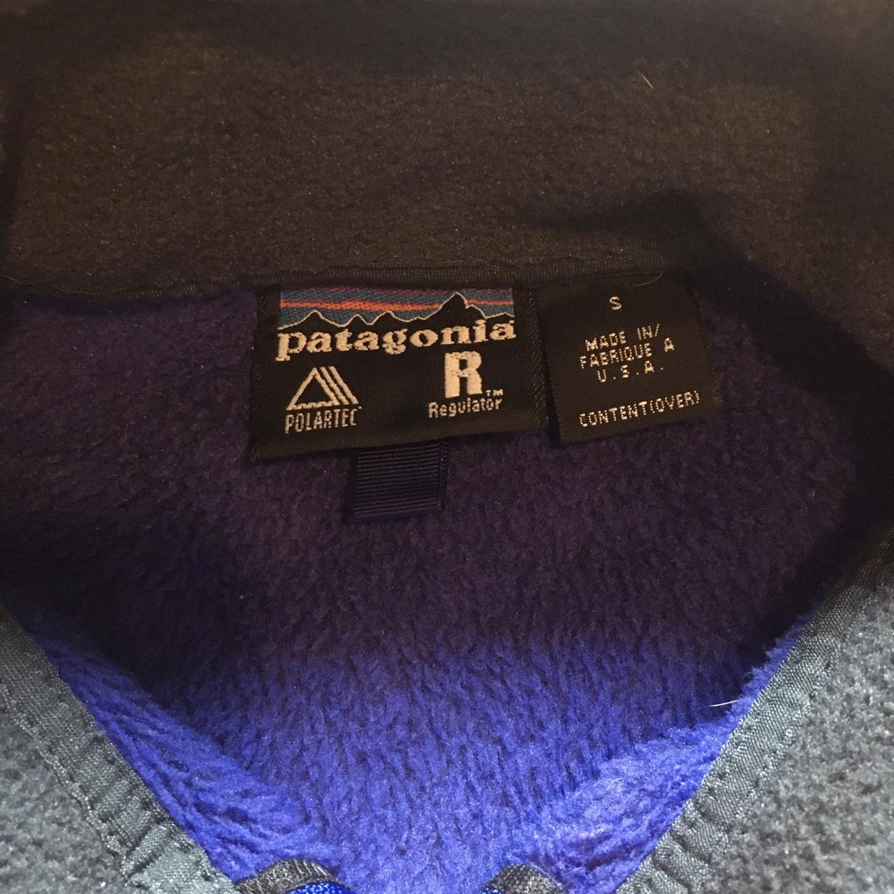 Vintage Patagonia Mens Made In USA Black Fleece Polartec Regulator