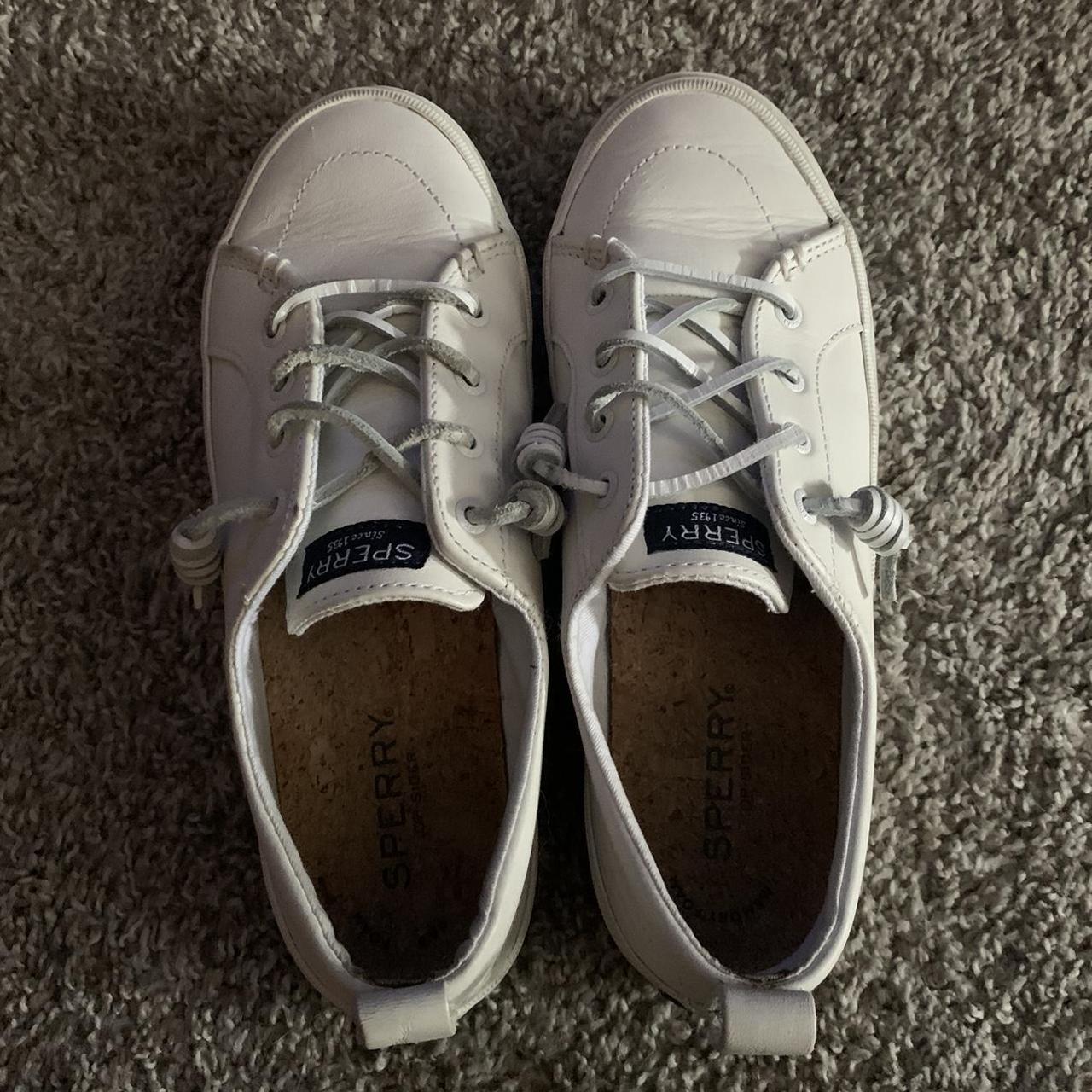 sperry slip on womens white