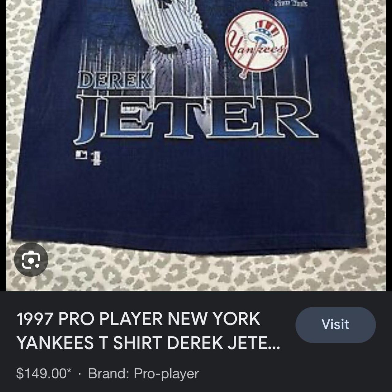 1997 derek jeter pro player t-shirt - new york - Depop