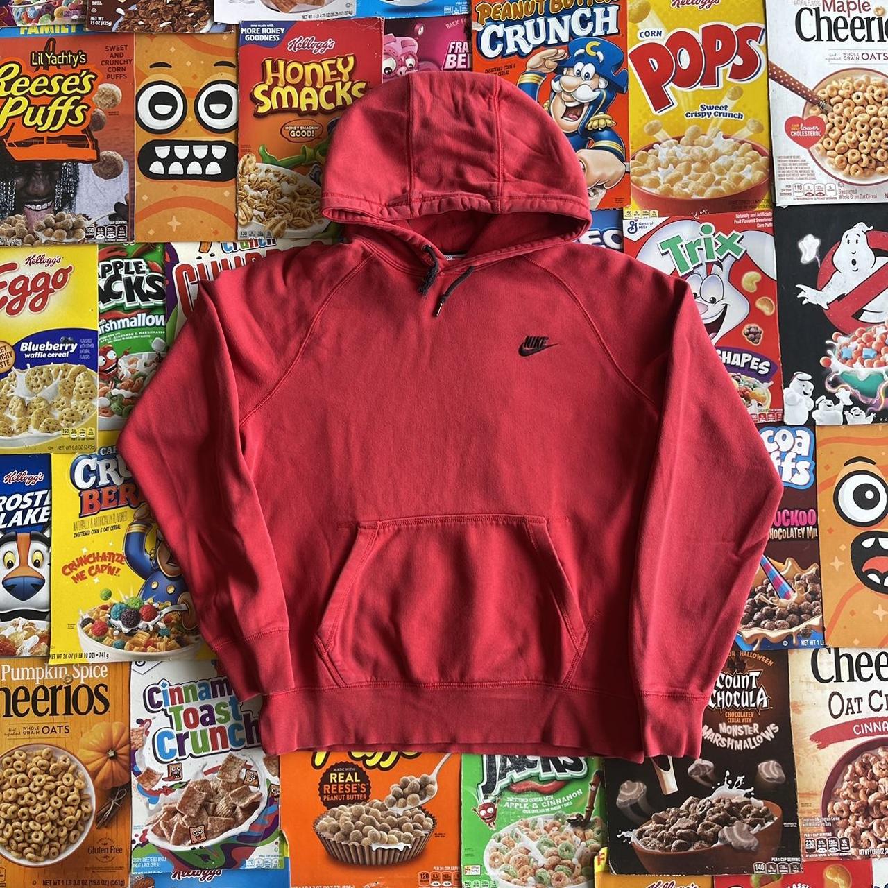 mens red nike pullover hoodie