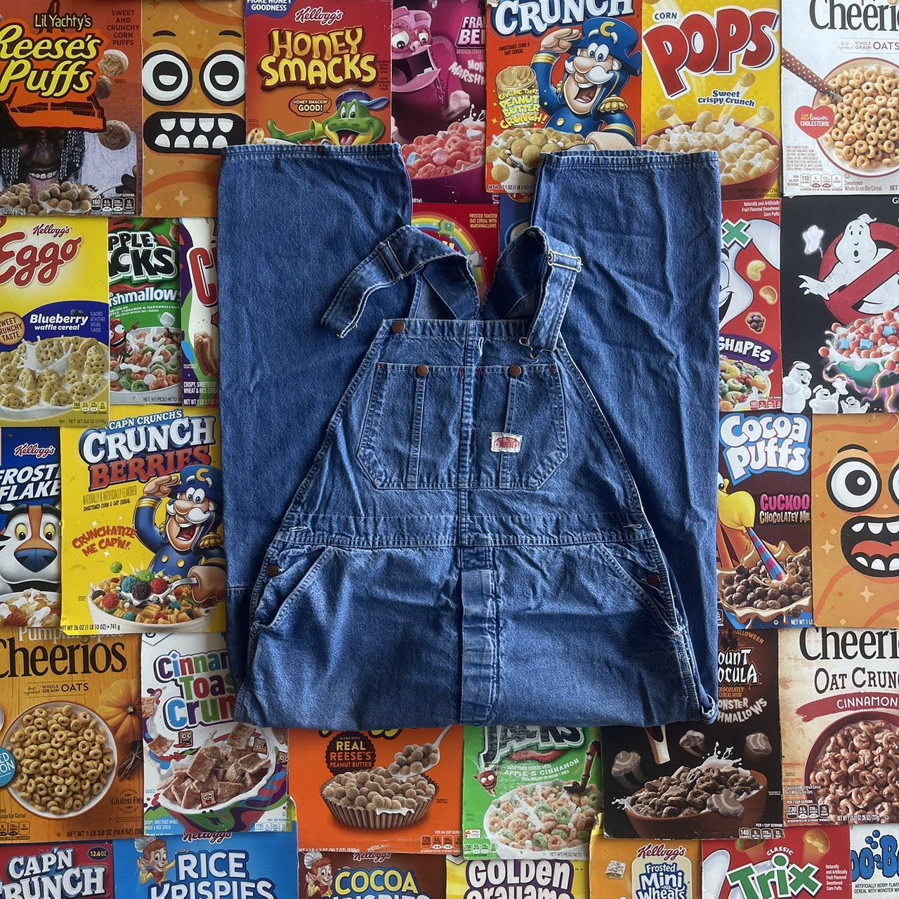 Vintage Round House USA Made Denim Overalls size... Depop