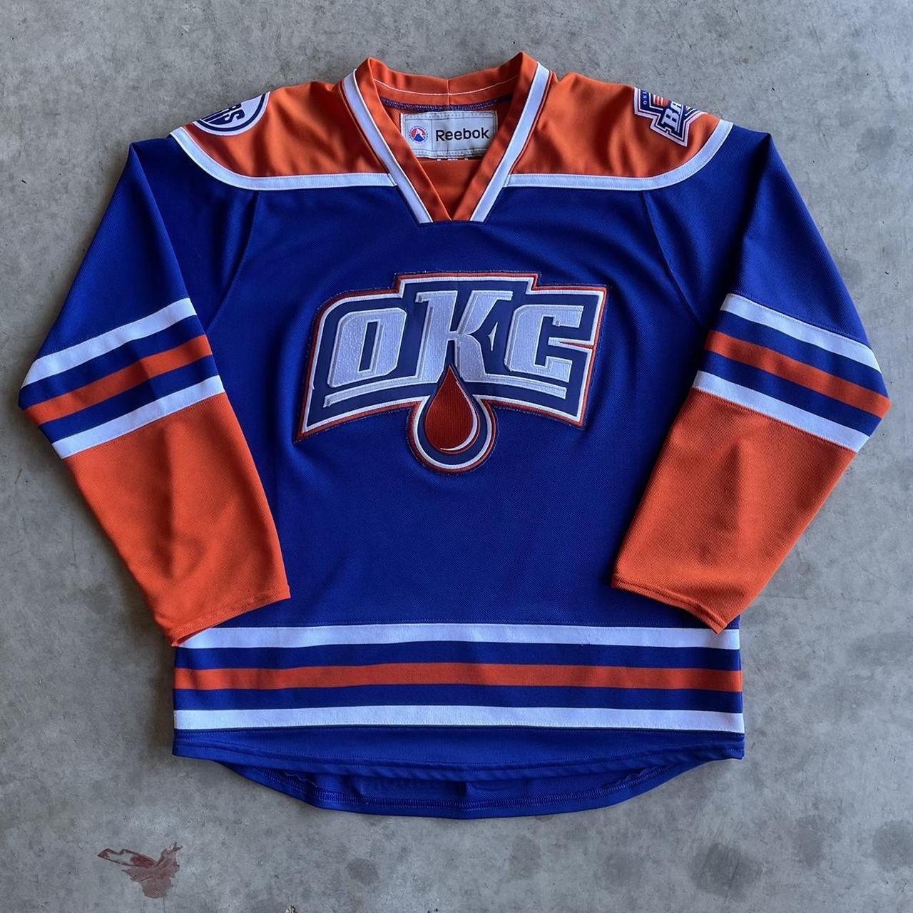 Reebok OKC Barons Hockey Jersey size Large -view... - Depop