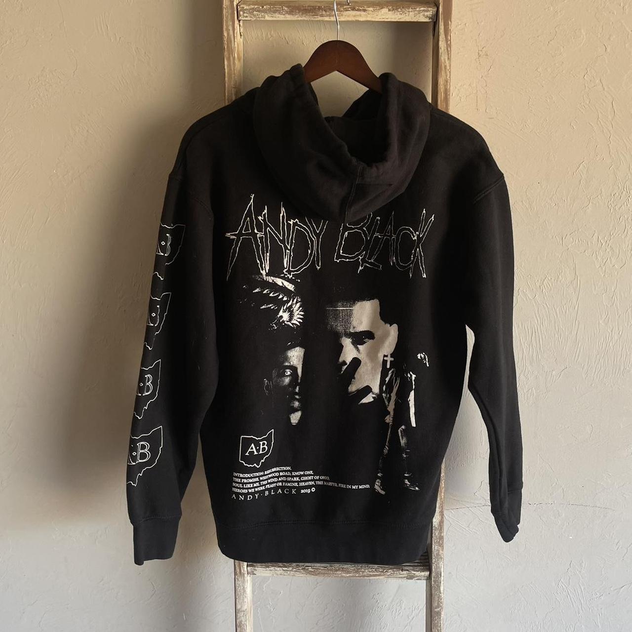 2019 Andy Black Tour Pullover Hoodie size Med view. Depop