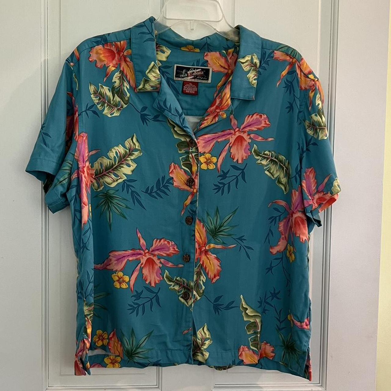 La Cabana All Night Long Hawaiian Men's Shirt Size... - Depop