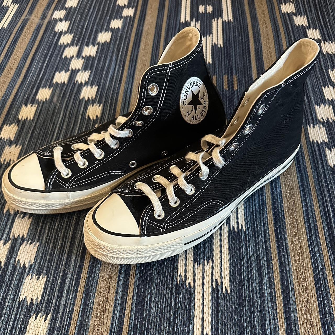 Converse Women's Black Trainers Depop