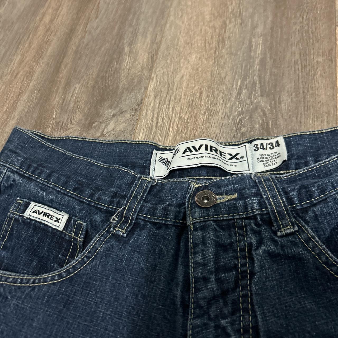 Vintage Y2K Avirex jeans -Size is... - Depop