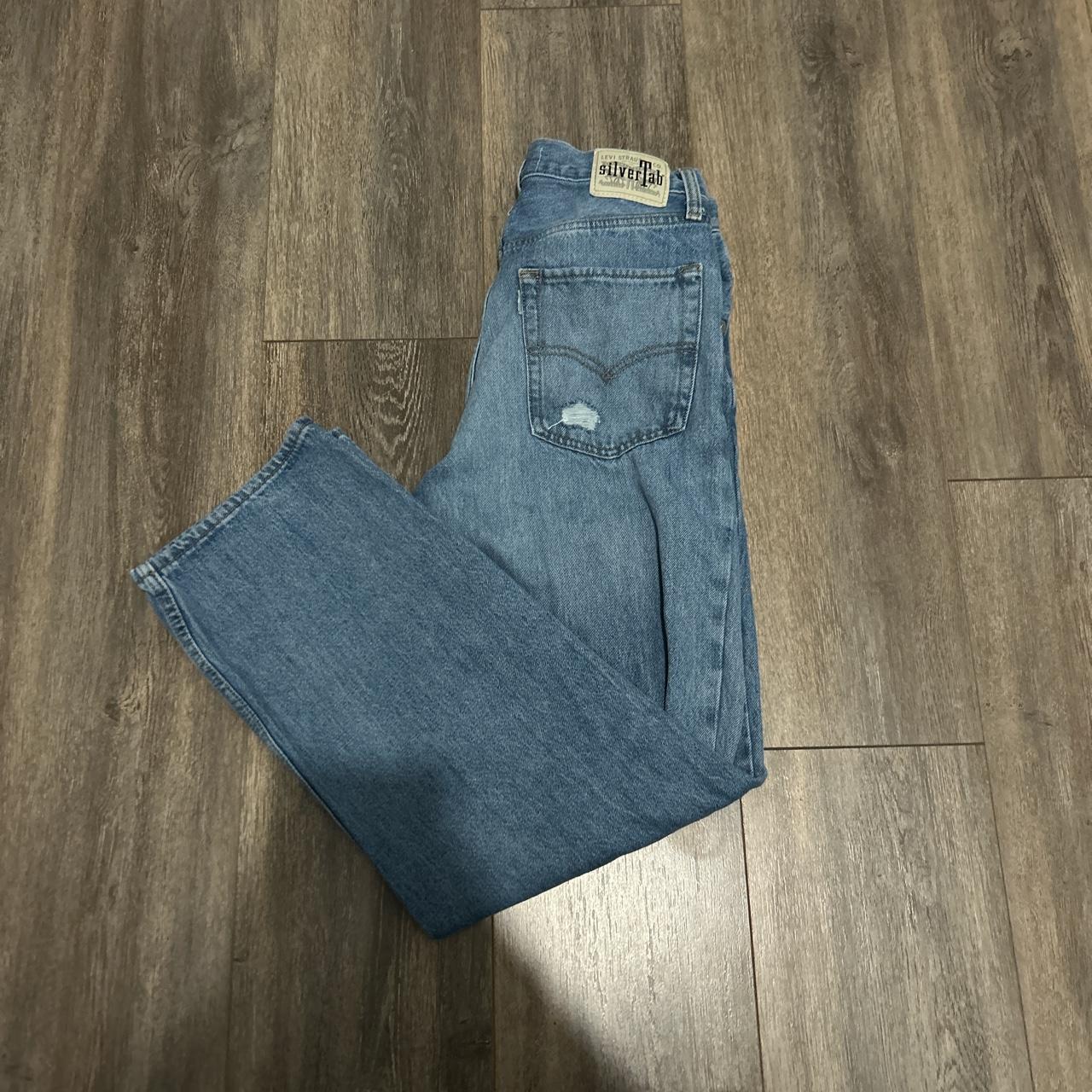 Vintage 1990s Levi Silver tab ‘94 jeans -Size is... - Depop