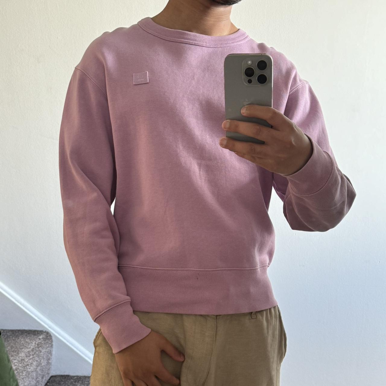 Acne pink fashion sweatshirt