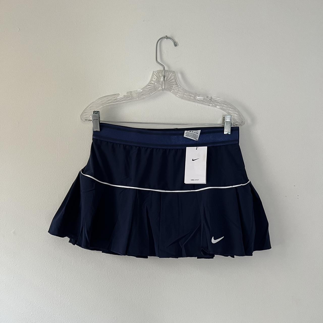 Nike navy blue tennis skirt #nike #tennisskirt... - Depop