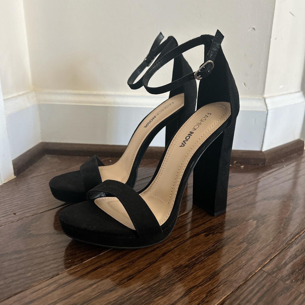 Fashion nova chunky store heels