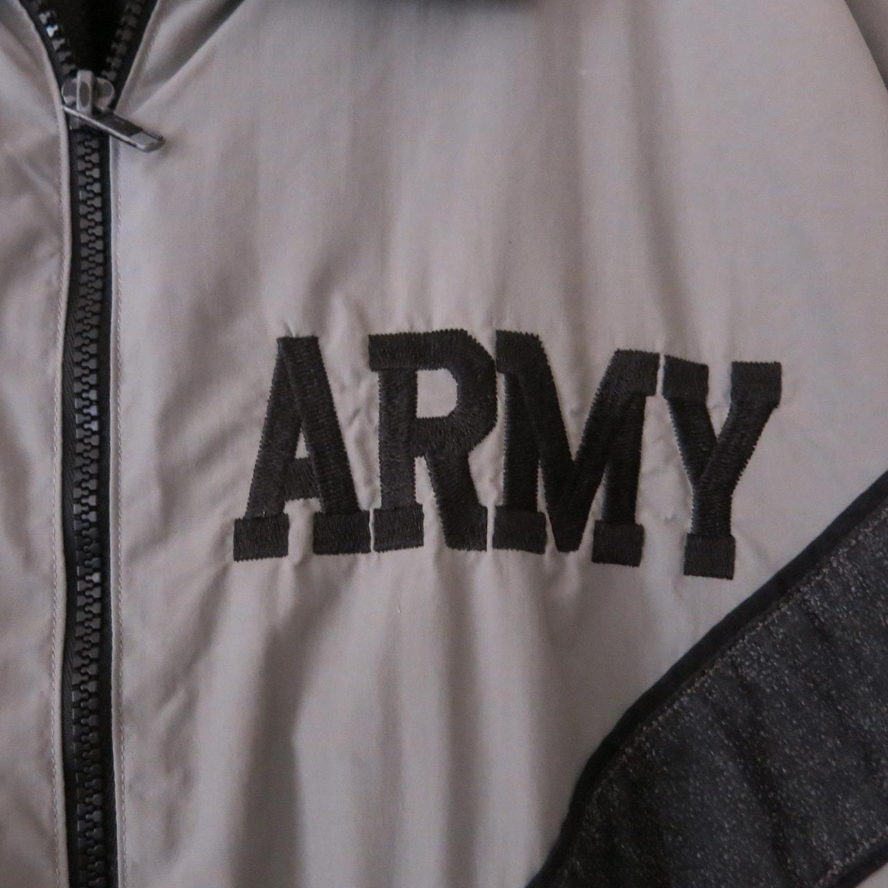 Preloved Men's Windbreaker Jacket - Grey/Blue - L… - image 2